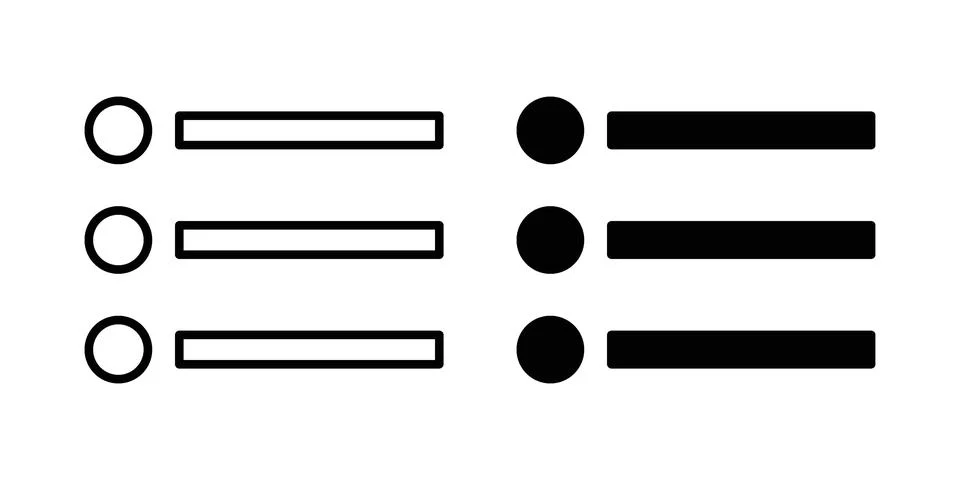 Menu icon or illustration vector symbols Stock Illustration