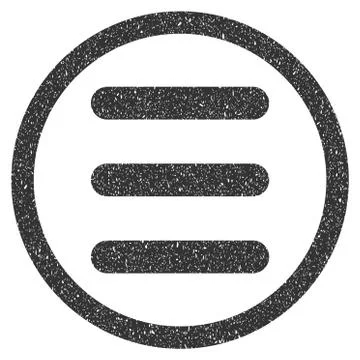 Menu Icon Rubber Stamp Stock Illustration