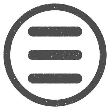 Menu Icon Rubber Stamp Stock Illustration