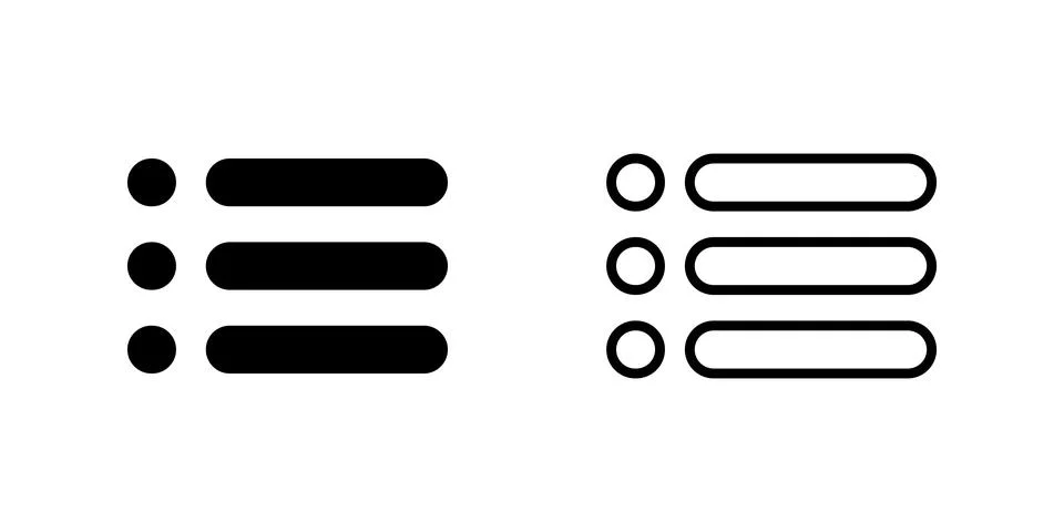 Menu Icon set. web menu icon. hamburger menu symbol Stock Illustration