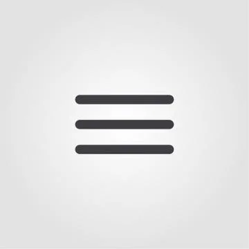 Menu icon. Simple element illustration. Menu pixel perfect icon design from ui Stock Illustration