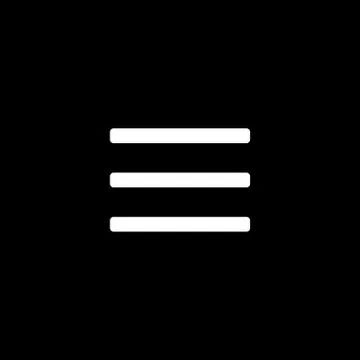 Menu icon for simple flat style ui design Stock Illustration