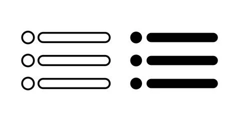 Menu icon symbol. Flat Vector illustration 스톡 일러스트