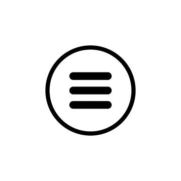 Menu icon vector Stock Illustration