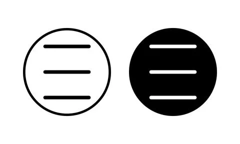 Menu Icon vector illustration. web menu sign and symbol. hamburger menu symbo Illustrazione stock