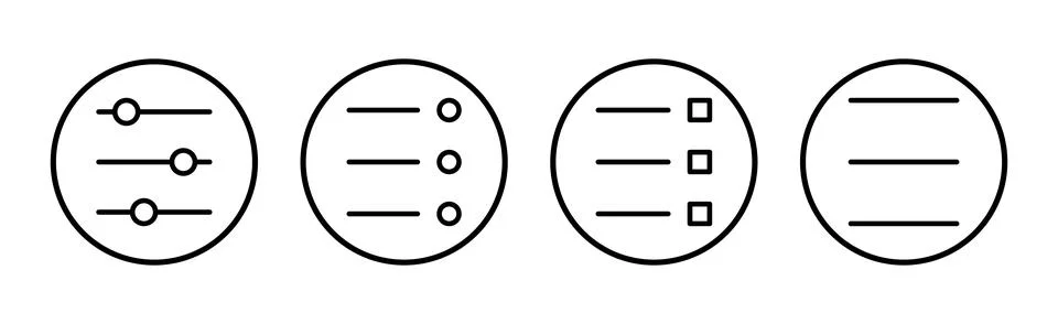 Menu Icon vector illustration. web menu sign and symbol. hamburger menu symbo Illustrazione stock