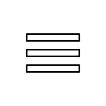 Menu Icon vector. web menu icon. hamburger menu symbol Illustrazione stock