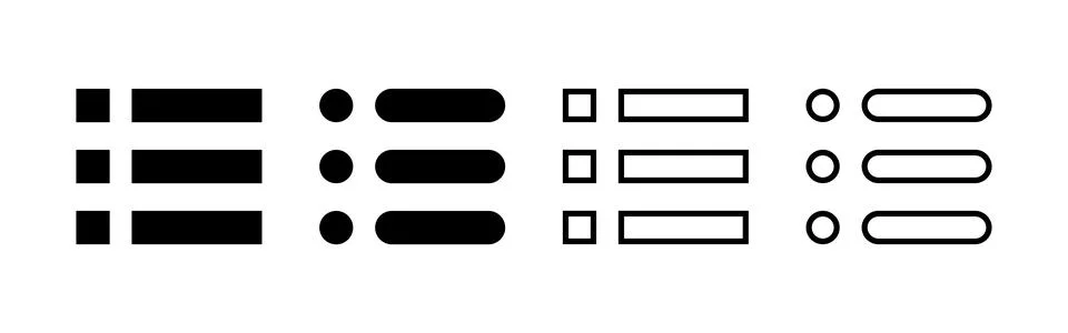 Menu icon vector. web menu sign and symbol. hamburger menu symbol Stock Illustration