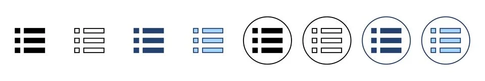 Menu icon vector. web menu sign and symbol. hamburger menu symbol Stock Illustration