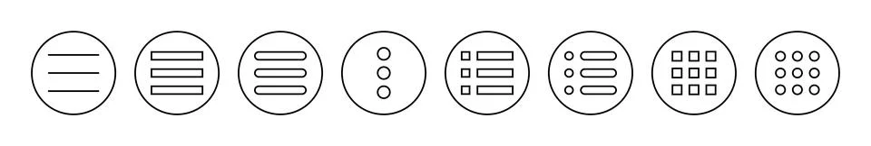 Menu icon vector. web menu sign and symbol. hamburger menu symbol 스톡 일러스트