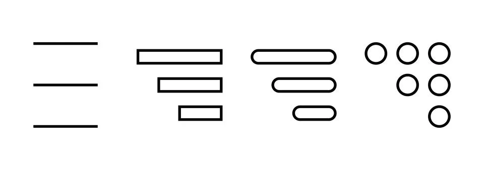 Menu icon vector. web menu sign and symbol. hamburger menu symbol Stock Illustration