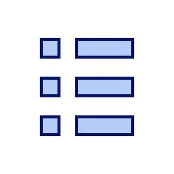 Menu icon vector. web menu sign and symbol. hamburger menu symbol Illustrazione stock