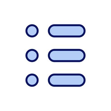 Menu icon vector. web menu sign and symbol. hamburger menu symbol Stock Illustration