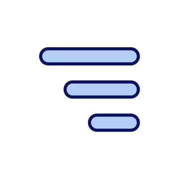 Menu icon vector. web menu sign and symbol. hamburger menu symbol Stock Illustration
