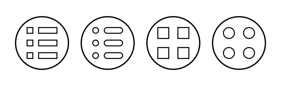 Menu icon vector. web menu sign and symbol. hamburger menu symbol Stock Illustration