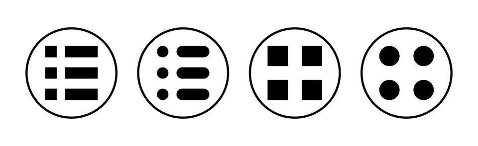Menu icon vector. web menu sign and symbol. hamburger menu symbol Stock Illustration
