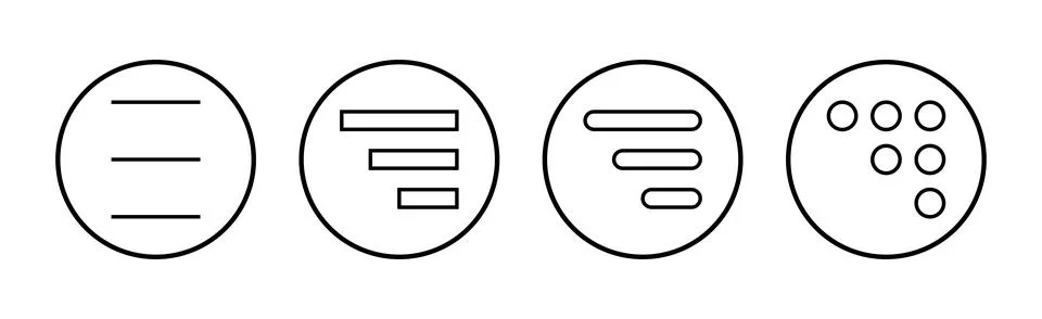 Menu icon vector. web menu sign and symbol. hamburger menu symbol Stock Illustration