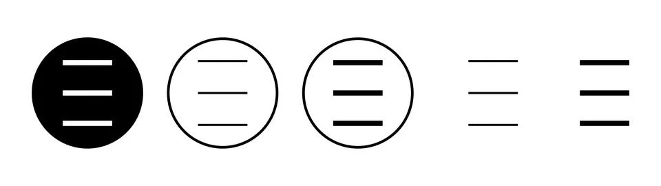 Menu icon vector. web menu sign and symbol. hamburger menu symbol Stock Illustration