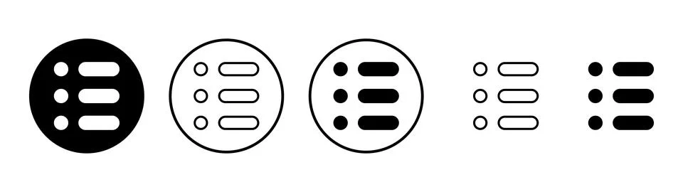 Menu icon vector. web menu sign and symbol. hamburger menu symbol Stockillustratie