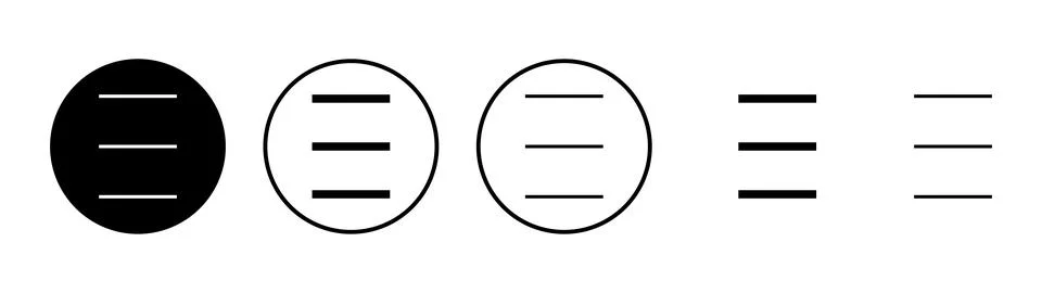 Menu icon vector. web menu sign and symbol. hamburger menu symbol Illustrazione stock