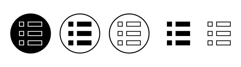 Menu icon vector. web menu sign and symbol. hamburger menu symbol Illustrazione stock