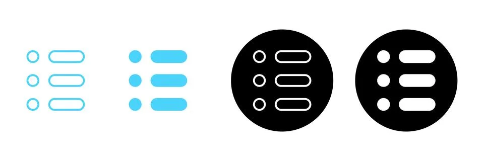 Menu icon vector. web menu sign and symbol. hamburger menu symbol Illustrazione stock