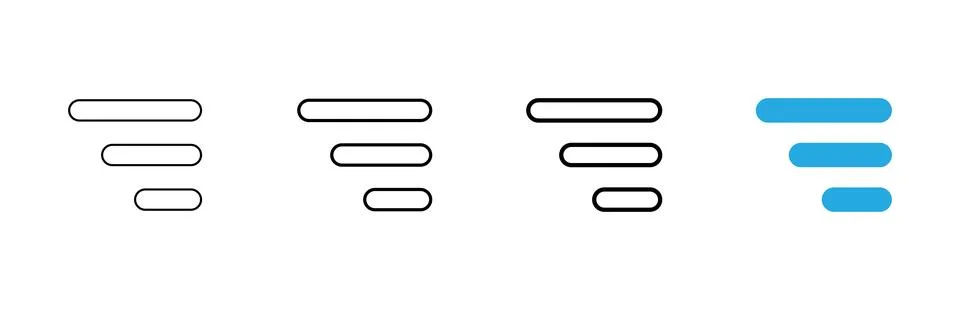 Menu icon vector. web menu sign and symbol. hamburger menu symbol イラスト素材
