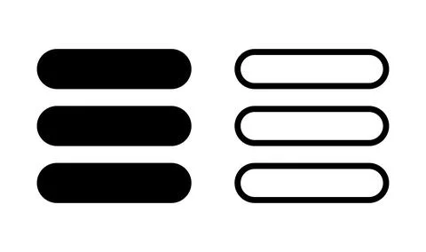 Menu Icon vector. web menu icon. hamburger menu Illustrazione stock