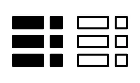 Menu Icon vector. web menu icon. hamburger menu Illustrazione stock