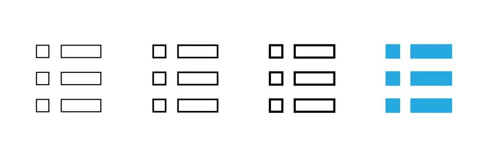 Menu icon vector. web menu sign and symbol. hamburger menu symbol Illustrazione stock