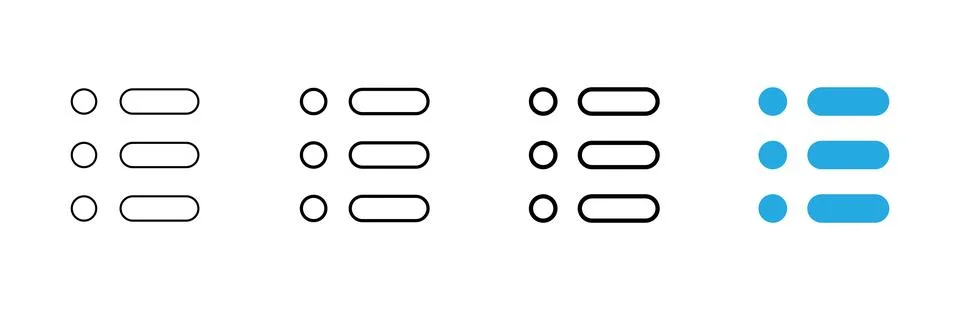Menu icon vector. web menu sign and symbol. hamburger menu symbol Stock Illustration