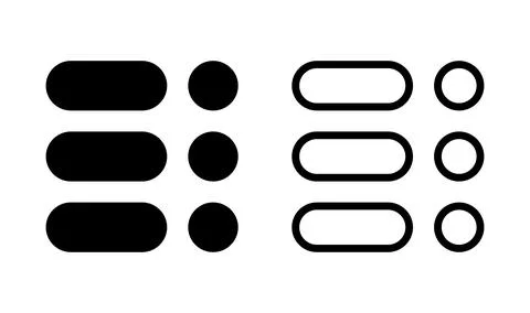 Menu Icon vector. web menu icon. hamburger menu Illustrazione stock