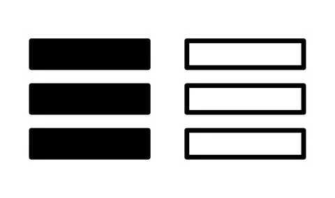 Menu Icon vector. web menu icon. hamburger menu Stockillustratie