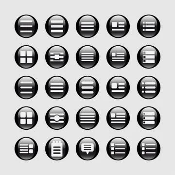 Menu icons Stock Illustration