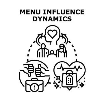 Menu influence dynamics shaping consumer decision making Ilustração Stock