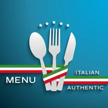 Menu Italian Stock Illustration