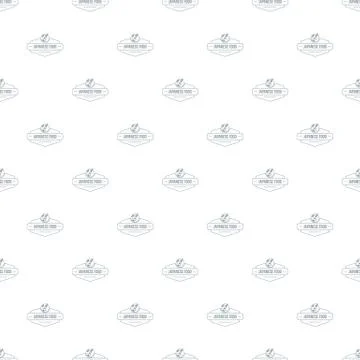 Menu japanese food pattern vector seamless Stock Illustration
