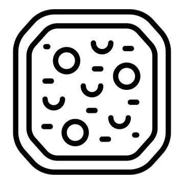 Menu khachapuri icon outline vector. Food bread Stock Illustration
