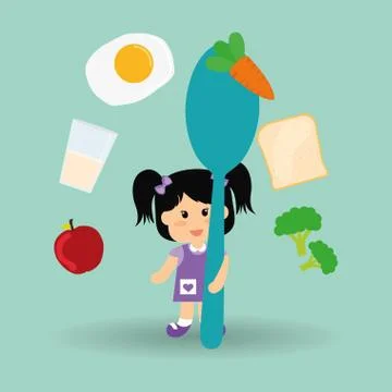 Menu Kids icon design, vector illustration, vector illustration Stock Illustration