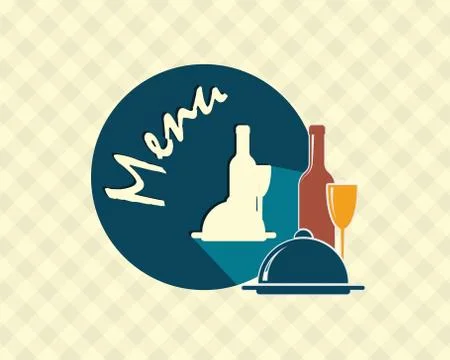 Menu label vector Stock Illustration