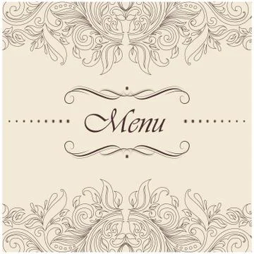 Menu lace Stock Illustration