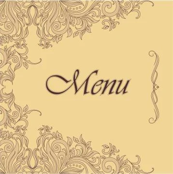 Menu lace Stock Illustration