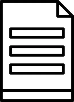 Menu Line Icon Design Stock Illustration