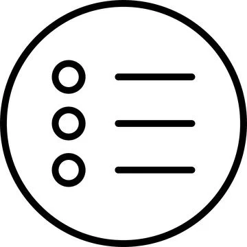 Menu Line Icon Design Stock Illustration