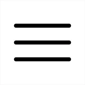 Menu line icon vector illustration isolated on white background Stock Illustration