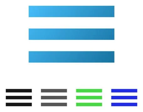 Menu Lines Flat Gradient Icon Illustrazione stock
