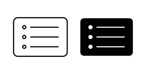 Menu list button icon Illustration designs pack for Web 스톡 일러스트