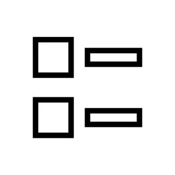 Menu List Icon Stock Illustration