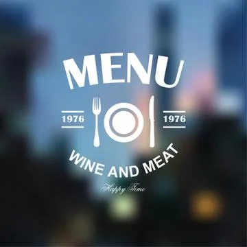 Menu logo Stock Illustration