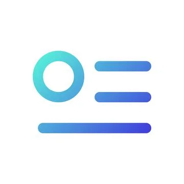 Menu notification pixel perfect gradient linear ui icon Stock-Illustration